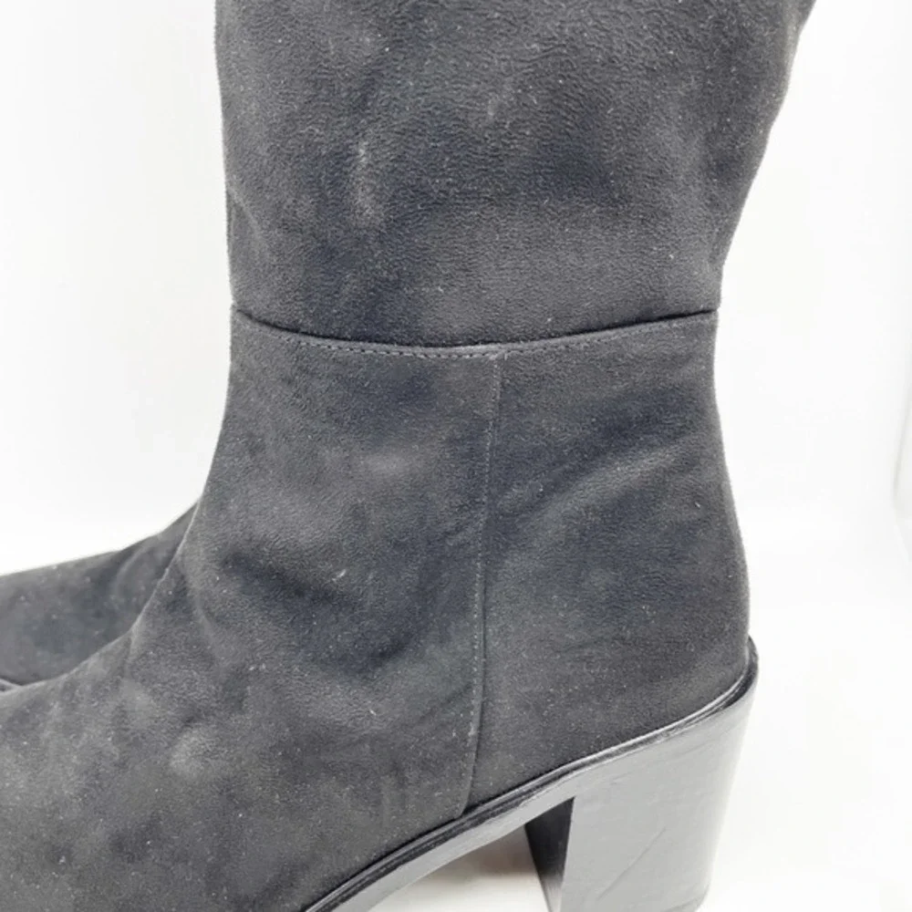 Seychelles Women's Over The‎ Knee Heeled Boots Black Suede Size 10